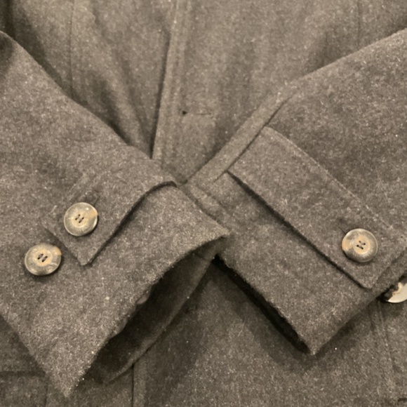 London Fog Men’s Wool Jacket Charcoal Size Medium - Picture 4 of 11